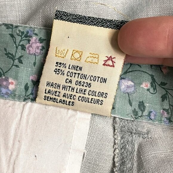 Vintage Lady Footlocker Sage Green High Waist Mom Shorts S - Picture 4 of 10